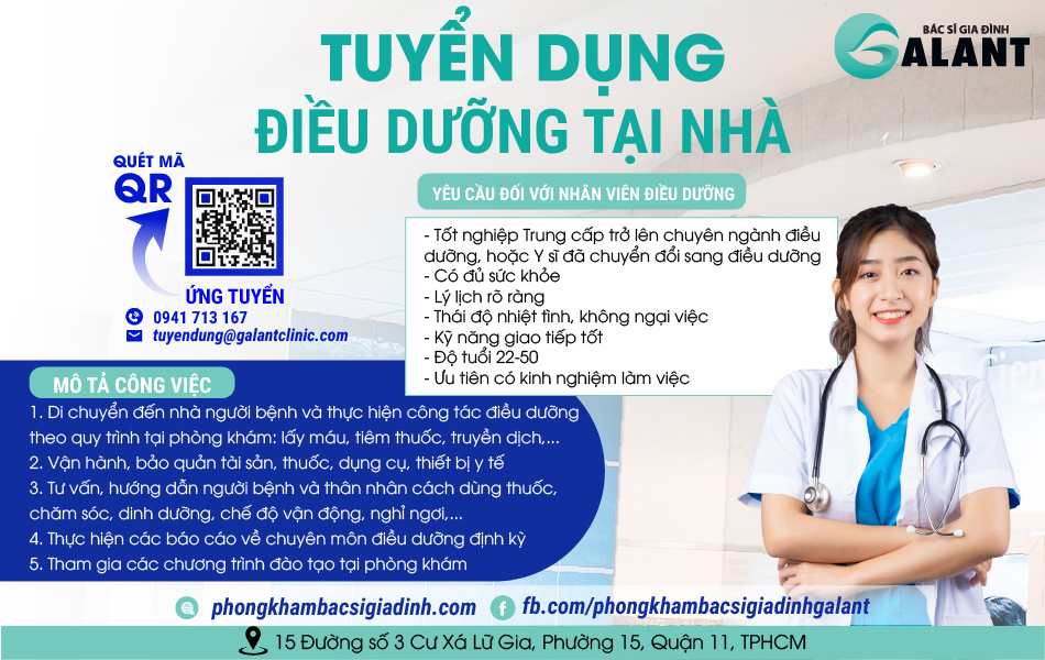 Tuyển dụng điều dưỡng tại nhà